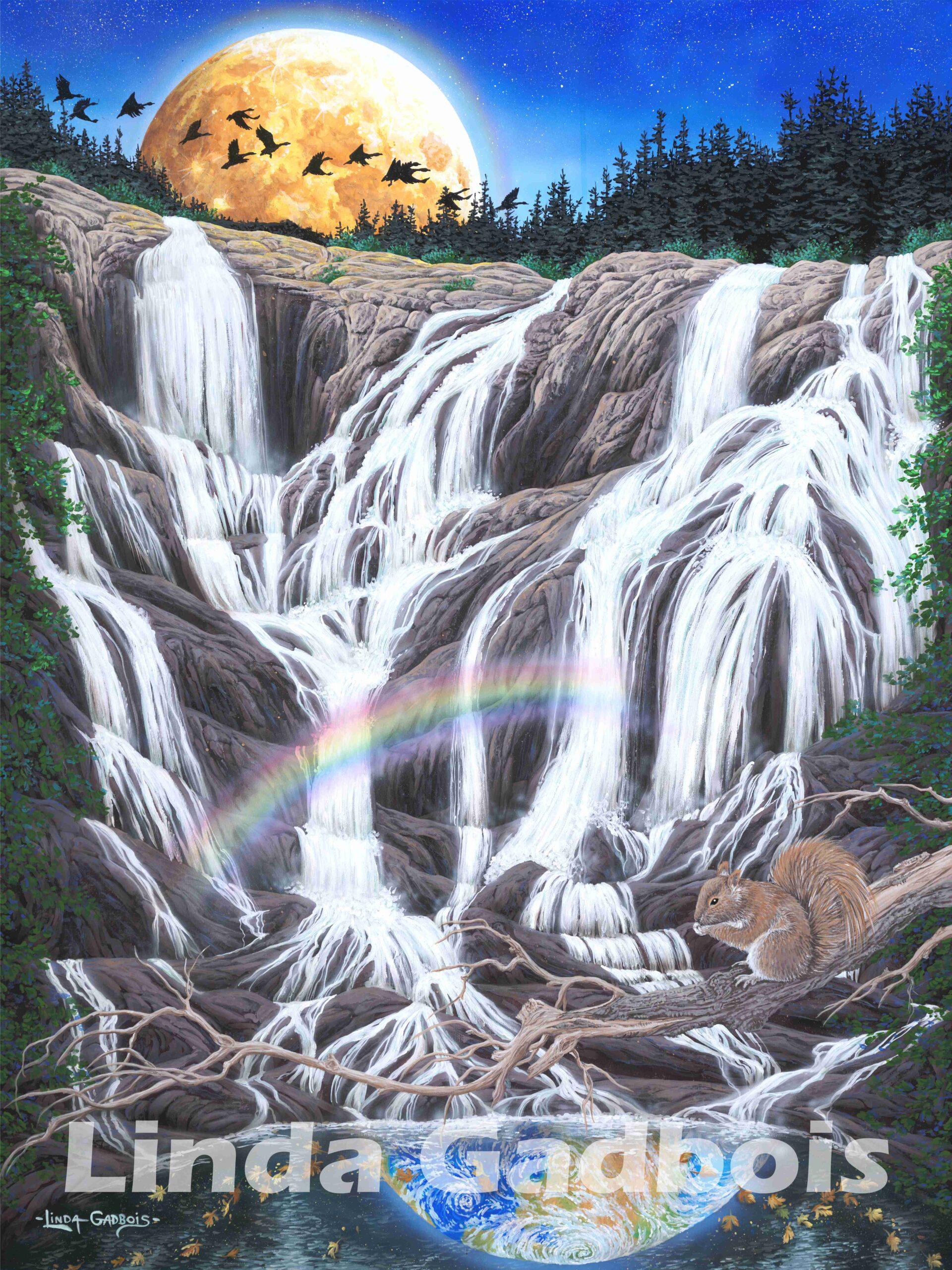 "Many Paths - One Destination" - original painting -  Visionary Art of Linda Gadbois