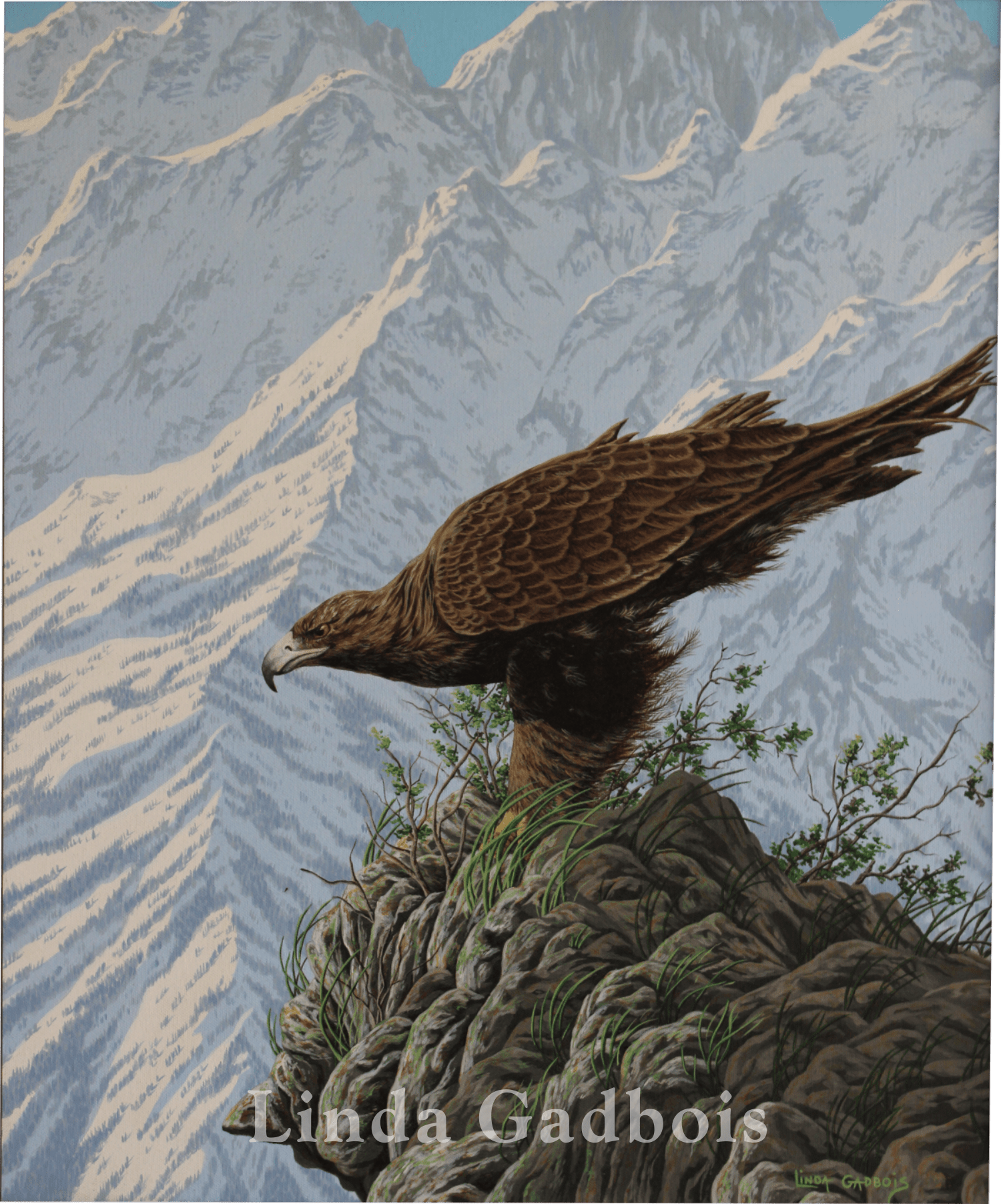 "Golden Glory" - original painting by Linda Gadbois