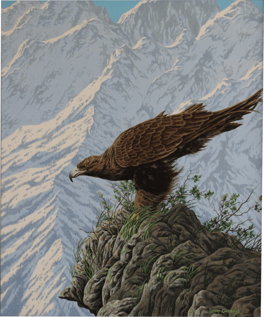 "Golden Glory" - Original Painting - Wildlife Art by Linda Gadbois