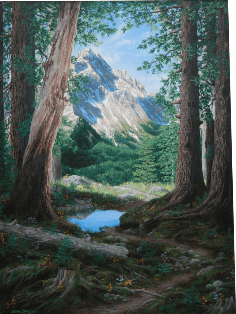 "The Path Least Taken" - Original Painting - Landscape Art of Linda Gadbois