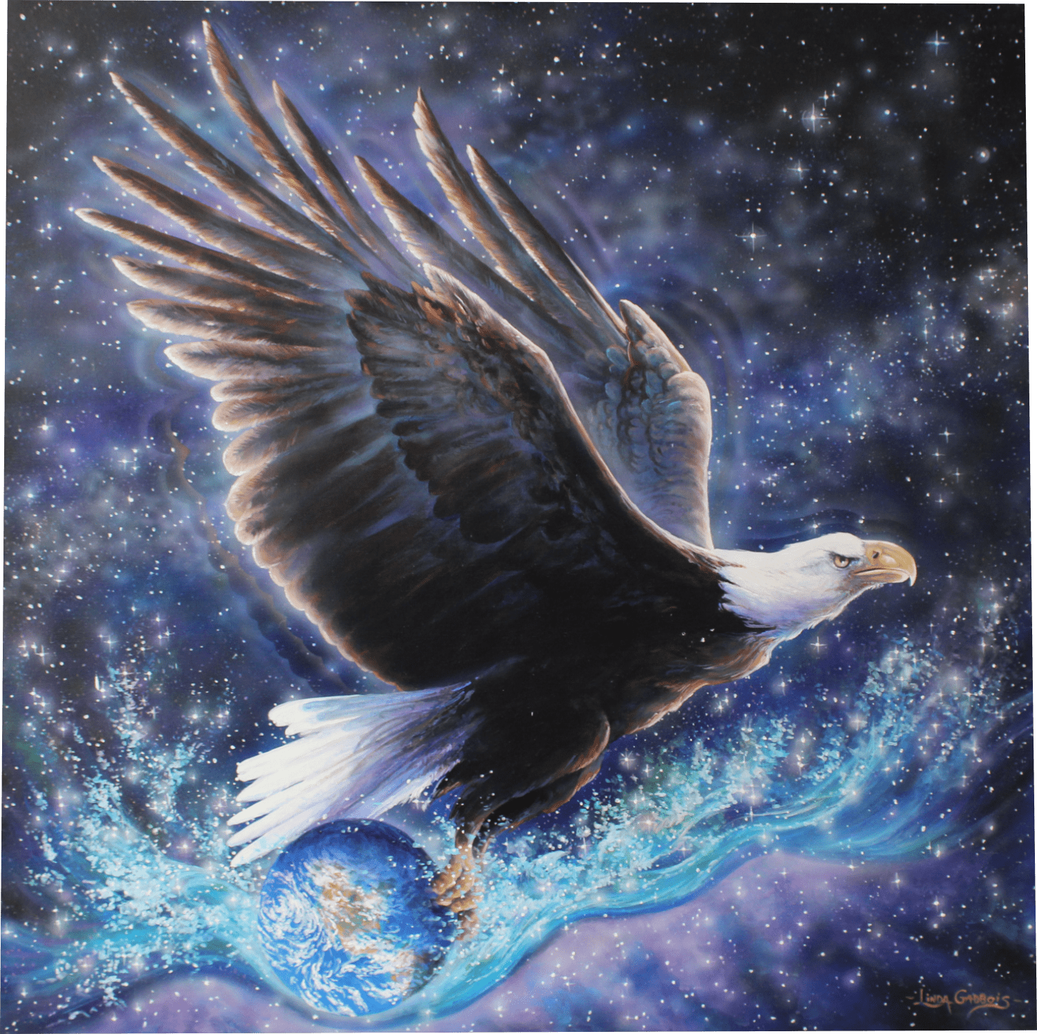 "Transcendence" - Original Painting - Visionary Art of Linda Gadbois